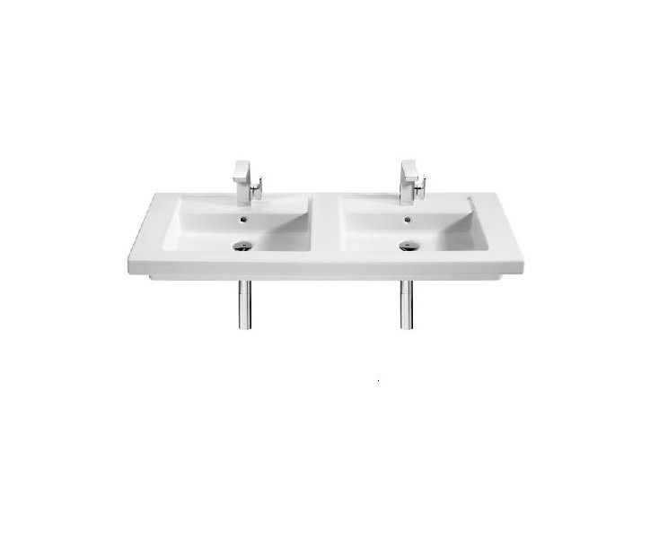LAVABO PRISMA DOBLE MURAL 1200x450 WHITE