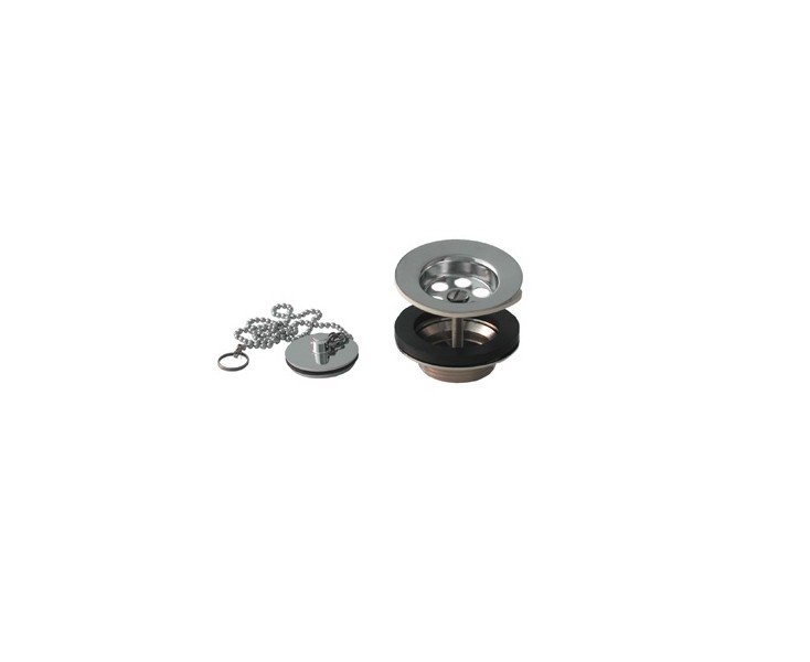DESAGÜE LAVABO TAPON LATON 1"1/4 P/JOFAINAS CROMO