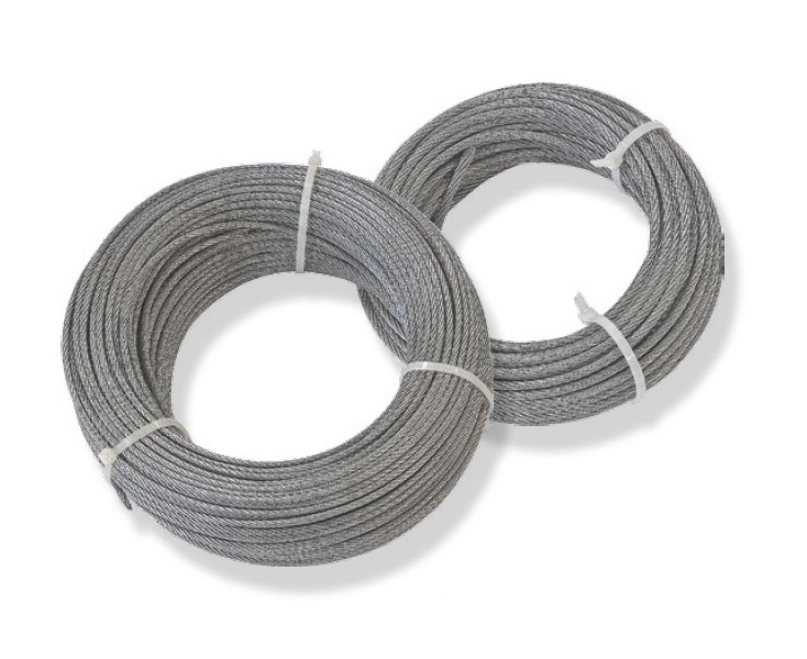 CABLE GALVANIZED STEEL 6x7 + 1 2mm ROLL 10mts