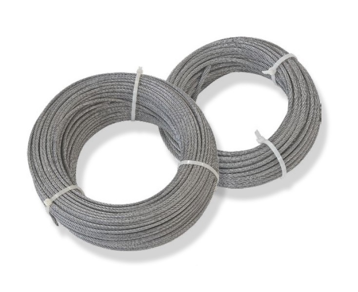 CABLE STEEL GALVANIZED 6x7 + 1 6mm ROLL 10mts