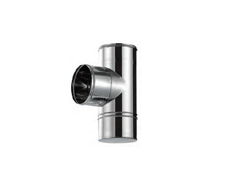 TE INOX. CON TAPON 150-90º