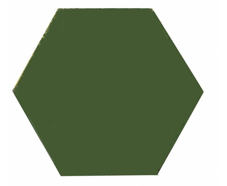 HEXAGONO OF 8 GREEN MECHANICAL ENAMELLED  