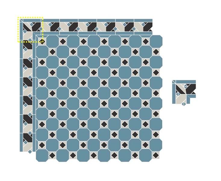 YORK BLUE CORNER 12x16.5x16.5  
