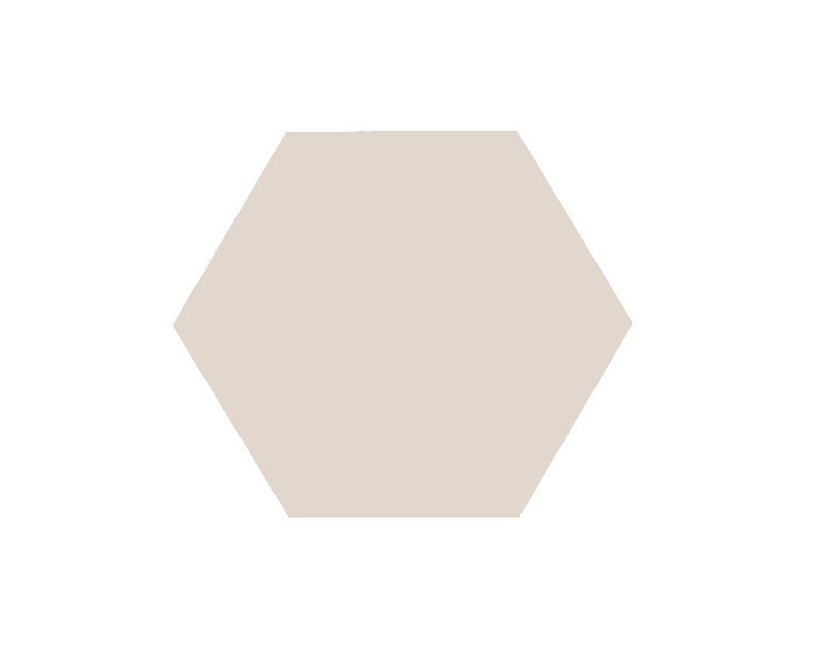 16-WHITE HEXAGONO 10x11.5x0.8