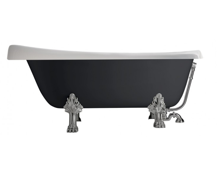 BASQUE RETRO BATHTUB 170x77 BLACK / WHITE  