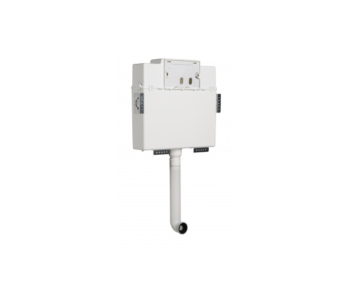 HIGH RECESSED TUBE SWITCH DOUBLE WHITE PUSH BUTTON