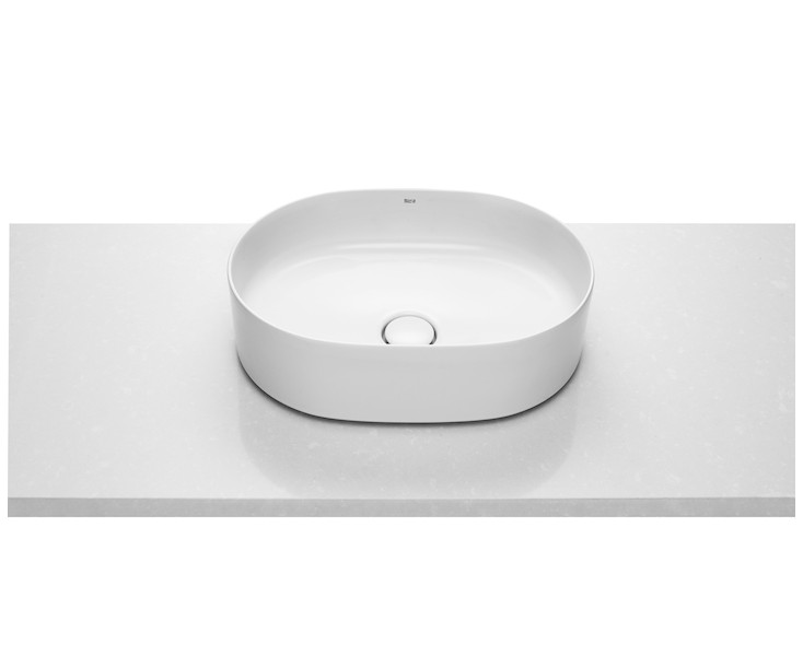 LAVABO INSPIRA ROUND S / WORKTOP 500x140 WHITE  