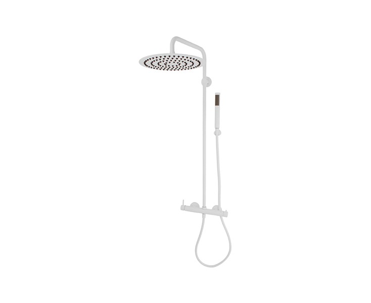 SHOWER SET MINI WHITE MATE  