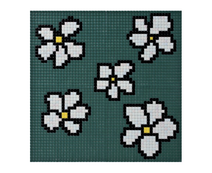 REVIGLAS GRESITE FLOWER GREEN CORD 1.2x1.2