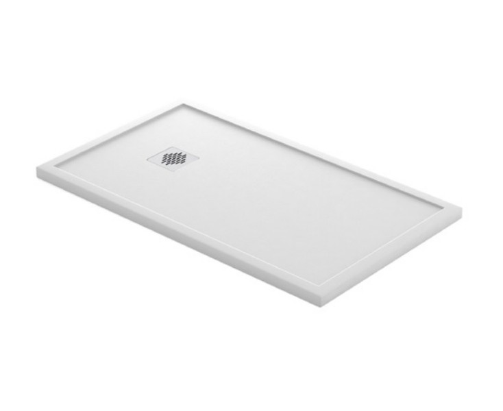 SHOWER PLATE QUARTZ GRANADA 090x178 WHITE GRANITO 