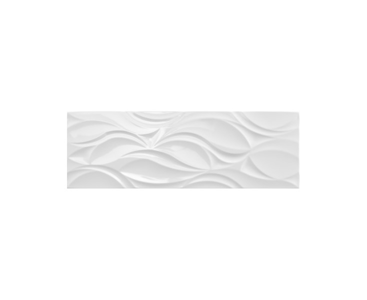 NARVAL WHITE MATE RECT. 30x90