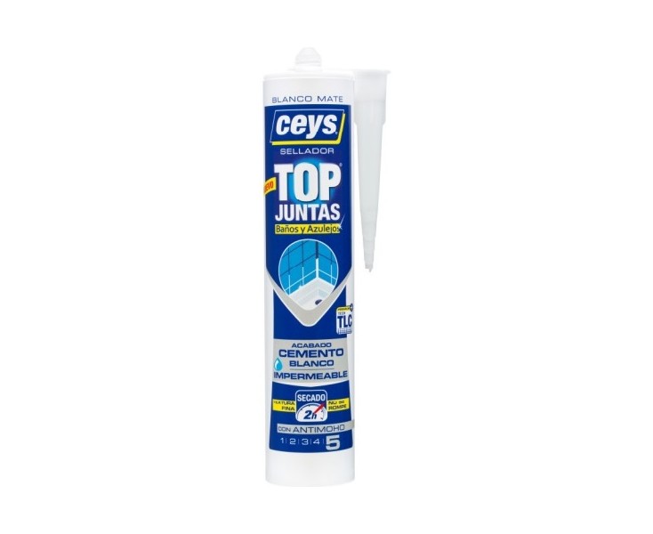 CEYS TOP JUNTAS BAÑOS Y AZULEJOS CARTUCHO 290ml.