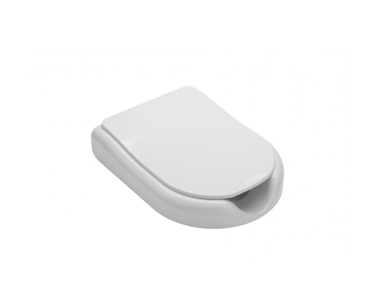 SEAT WC NEW WCCARE PMR WITH OPENING AND WHITE SHOCK ABSORBER  