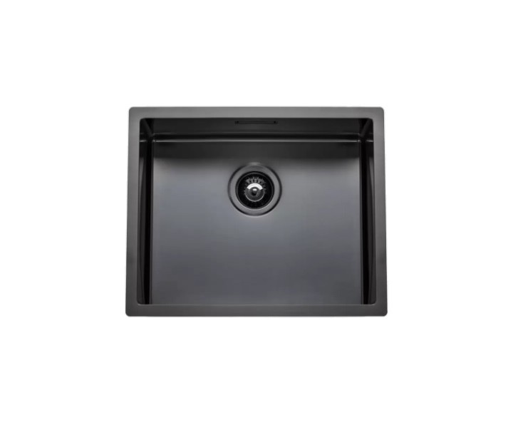 FREGADERO BOX LUX-50 GREY 550x450 1C INOX ANTRACITA