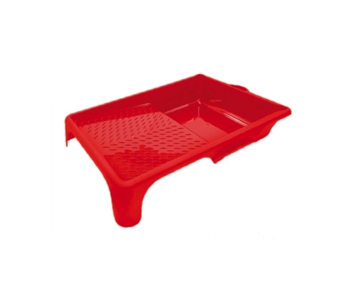 RED PLASTIC TRAY 14x30  