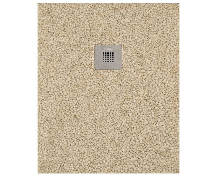 PLATO DUCHA RIN 80x100 BEIGE REJILLA CUADRADA + SIFON