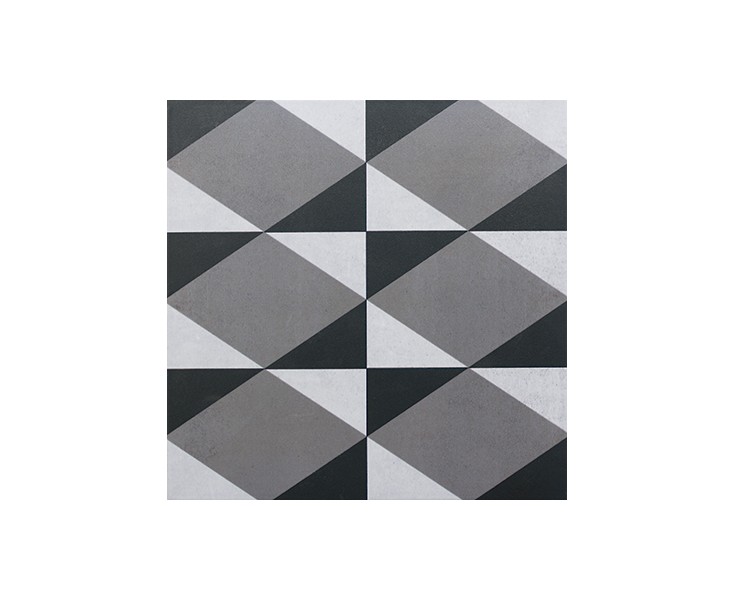 GEOMETRIC DEC. 4 GRAY 20x20  