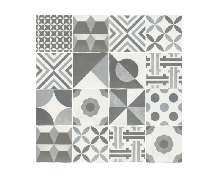 NEW POP PATCHWORK GRAY 15x15