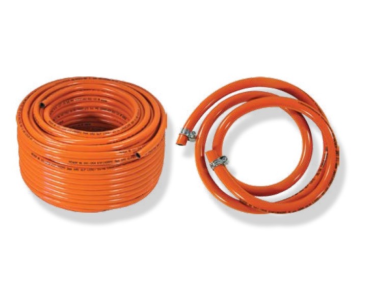 TUBE FOR BUTANE KIT 1.50mts + 2 clamps  
