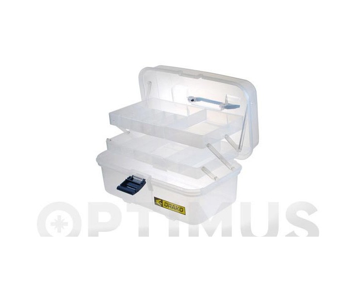 TRANSPARENT PLASTIC MULTI-USE BOX 170x335x205mm  