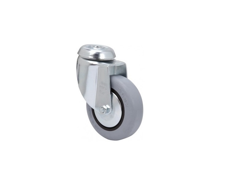 ROTATING WHEEL 20BH80CP-PGI RUBBER N. GRAY  