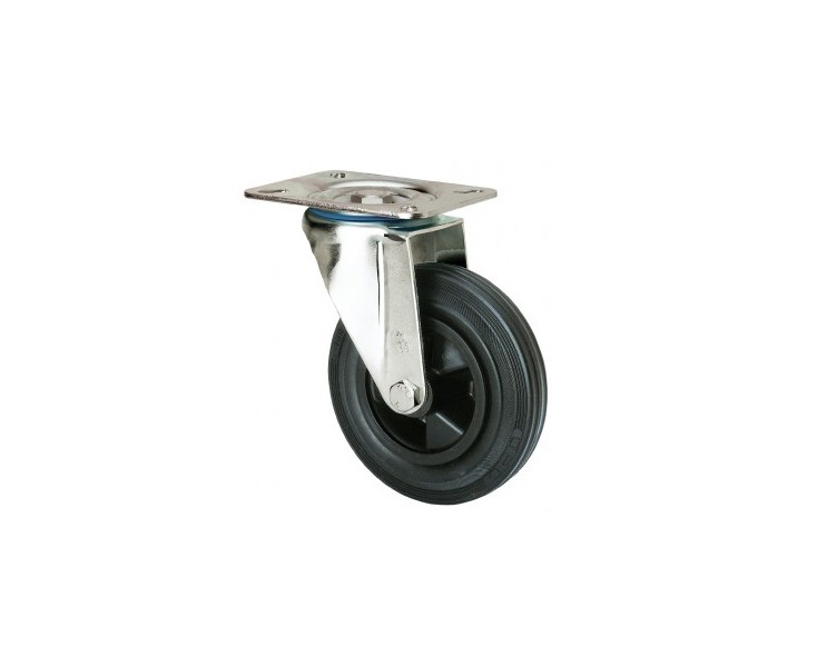 10ZVL80-PSN BLACK RUBBER WHEEL  