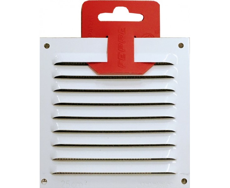 REJILLA ALUMINIO BLANCA 10x10 C/MOSQ. C/GANCHO