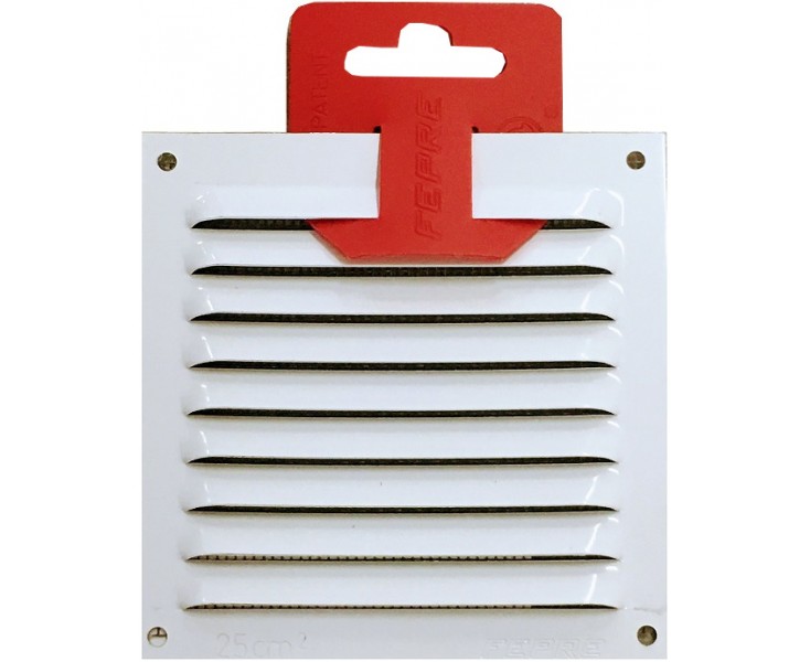 WHITE ALUMINUM GRILLE 20x20 C / MOSQ. C / HOOK