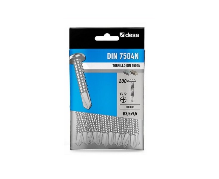 BOLT DIN 7504-N 3.5x9.5 BLISTER 200UD