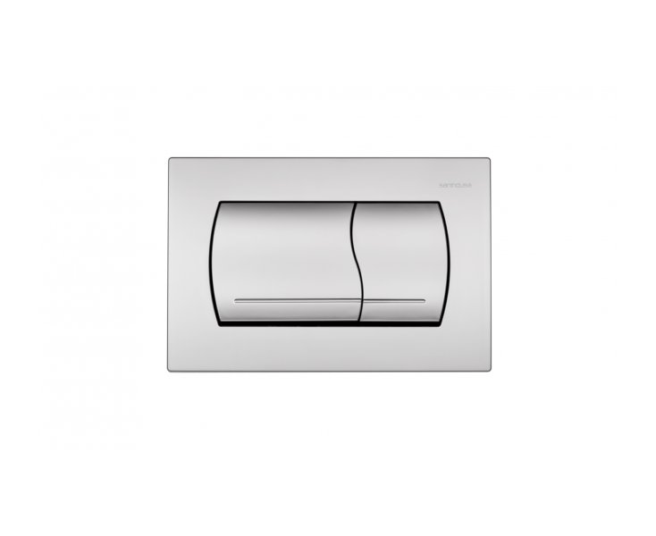 EASY PLATE DOUBLE RECESSED CHROME-PLATED PUSHBUTTON