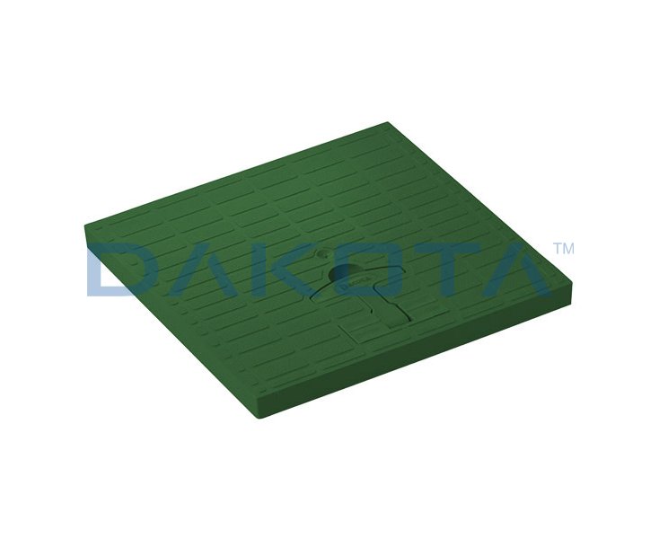TAPA SIN CERCO PVC 40x40 VERDE C/MANILLA