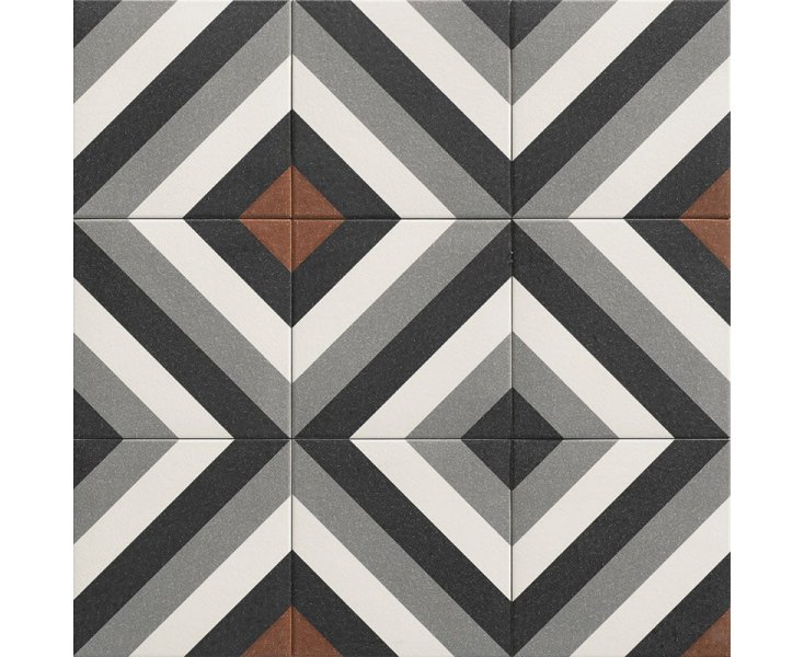 DUBLIN BLACK DECORADO C2 20x20