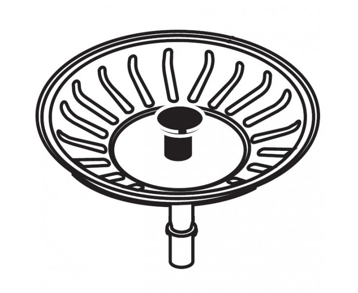 TAPON CESTILLO RECOGEDOR 90 P/FREGADEROS INOX