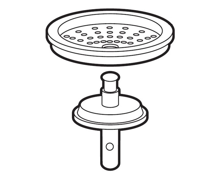 PLUG AND BASKET DRAIN MANUAL 3 1/2 "