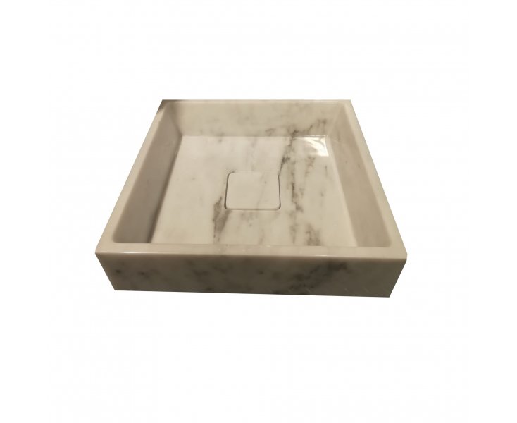 WASHBASIN MOD.410 WHITE CARRARA