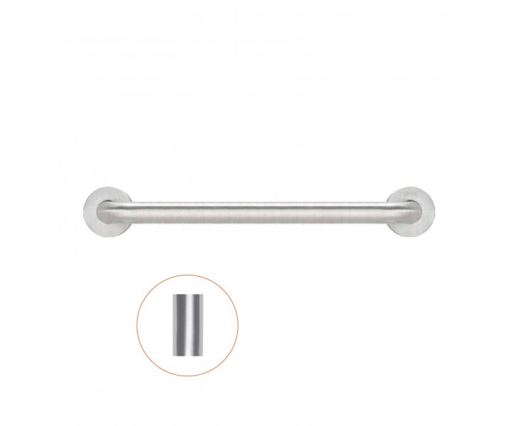 STRAIGHT SUPPORT BAR 750MM BRIGHT INOX