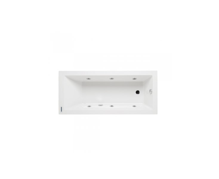 HYDROMASSAGE BATH ACRYLIC VERTICE 160x70 WHITE