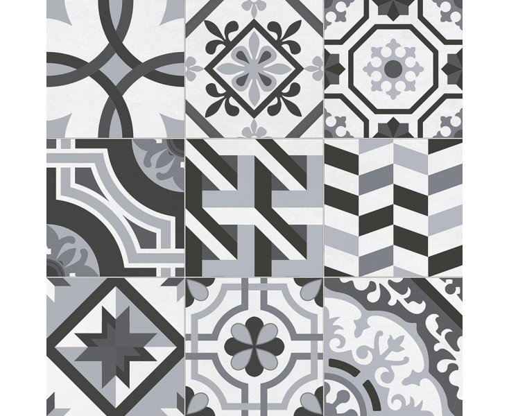 DOMUS 59 DARK DECOR RECT. 59.4x59.4