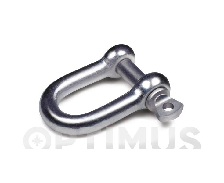 GALVANIZED STRAIGHT SHACKLE 2UD M 8-200 KG 