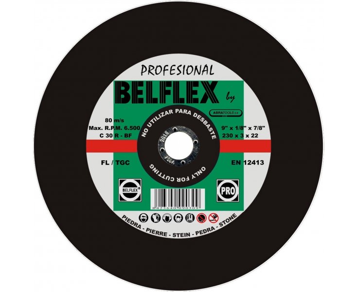 DISCO ABRATOOLS BELFLEX PIEDRA 230 C30RBF