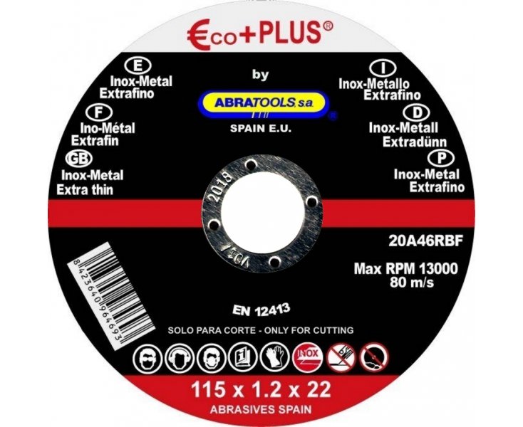 DISCO ABRATOOLS ECO + PLUS STEEL 115 20A46RBF