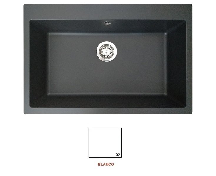 SINK ZENTIA BEE 7650 760x500 WHITE