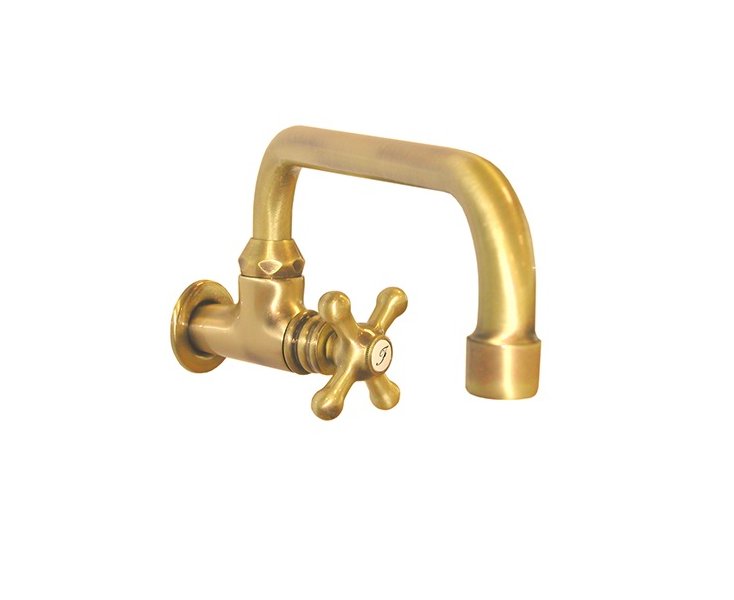 WALL TAP STYLE SINK HIGH SPOUT OLD BRONZE