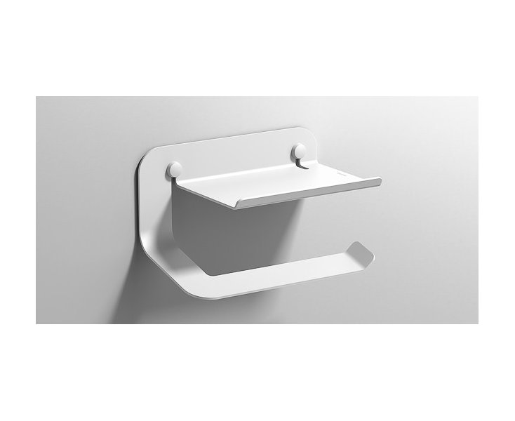 QUICK ROLL HOLDER SHELF WHITE