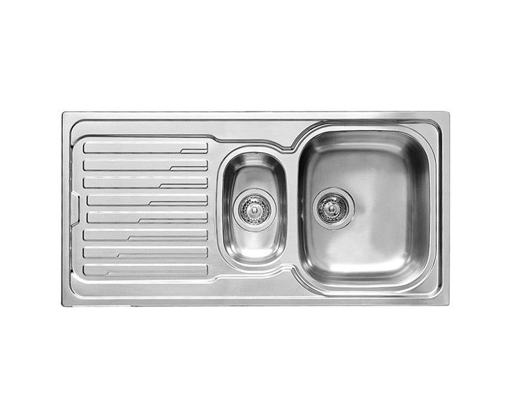 SINK INOX MILE-15 100x50 2C. 1E. LEFT