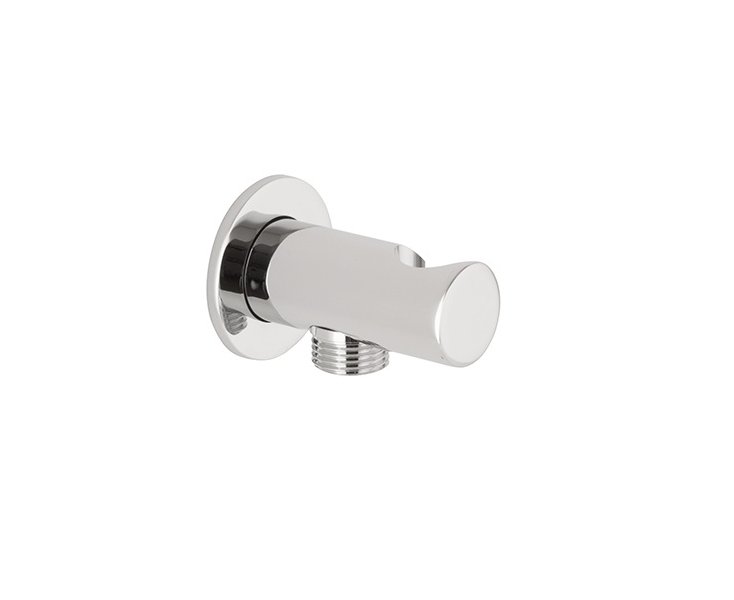 MINIMALIST WATER INTAKE WITH CHROME SHOWER HANDLE BRACKET