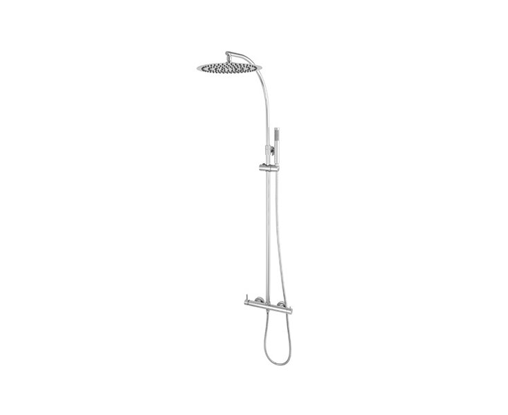 MINI EXTRA LONG SHOWER SET INOX 300 CHROME SHOWER