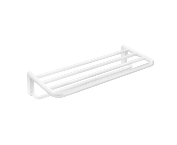 BLACK & WHITE MATT WHITE TOWEL RACK