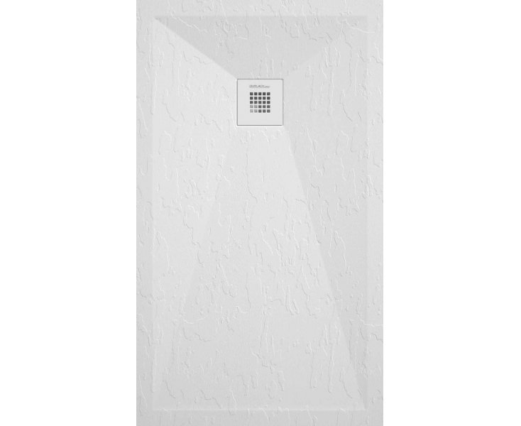 SHOWER TRAY STONE PLUS 150x80 WHITE SLATE
