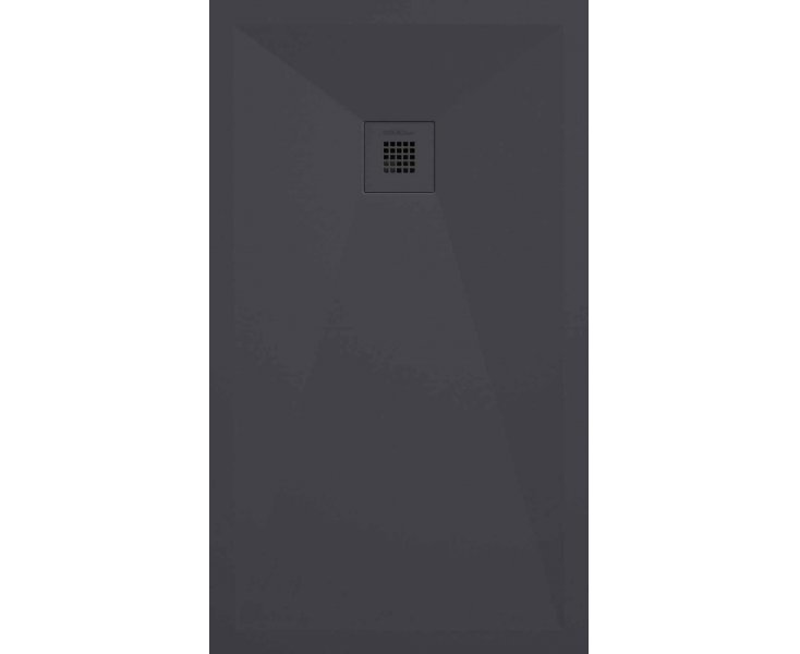 SHOWER TRAY STONE PLUS 135x80 ANTHRACITE SMOOTH